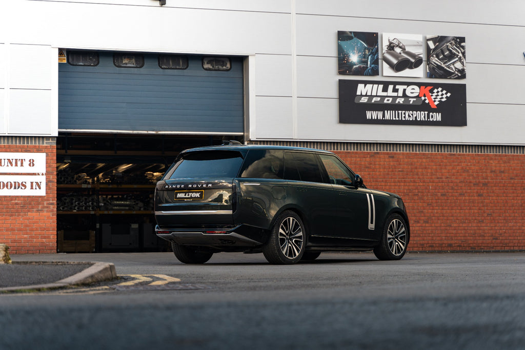 Axle Back System with Downturn Tips to OE Bumper