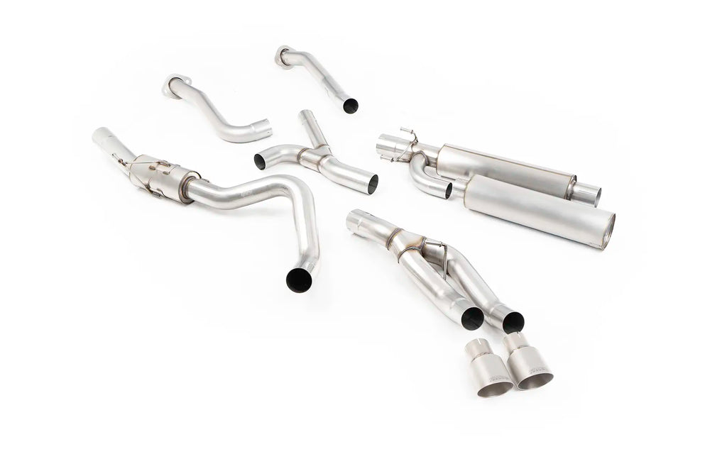 Cat-Back with Brushed Titanium Tips