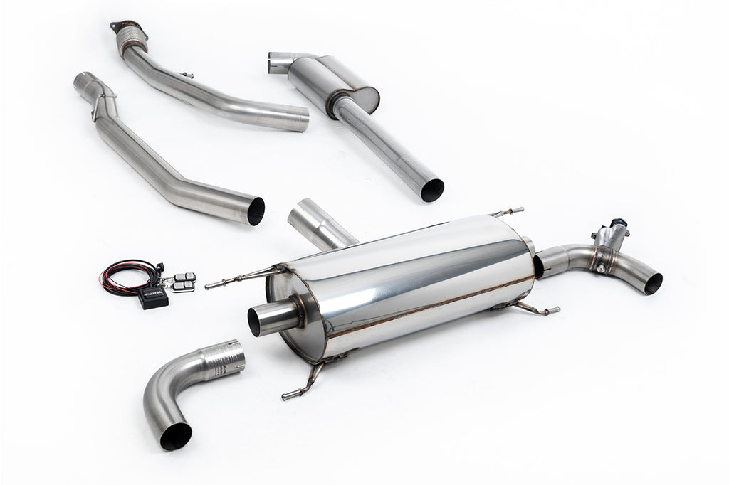 Valved &amp; Resonated Cat-Back Race Exhaust System - Uses OE Trims