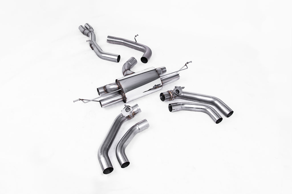 80mm OPF Back Race (Loudest) Exhaust System - Fits with OE Tailpipes
