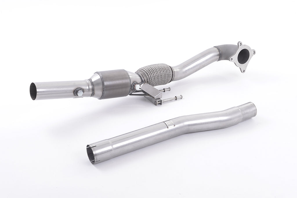 Large Bore Downpipe with HJS Hi-Flow Sports Catalyst (For Milltek Cat-Back) (Audi/Seat/Skoda/VW)