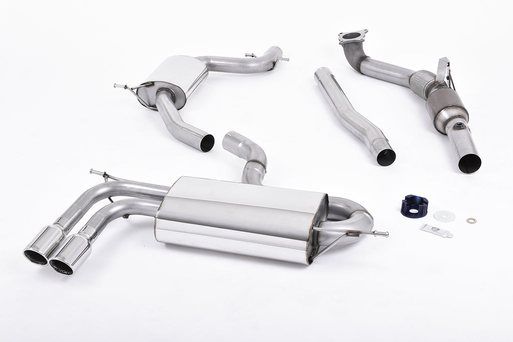 Turbo-Back Exhaust System with Hi-Flow Sports Catalyst and Polished Trims