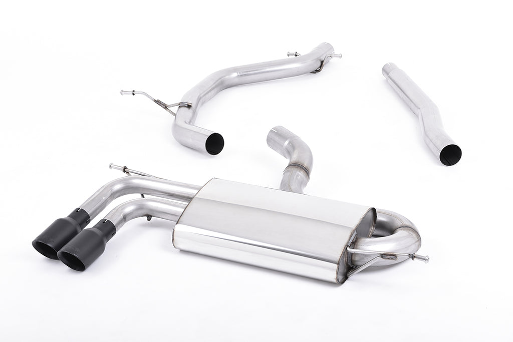 Audi A3/VW Golf GTD/Scirocco GT - TDI 2.0 170PS - DPF-Back Exhaust System with Cerakote Black Trims