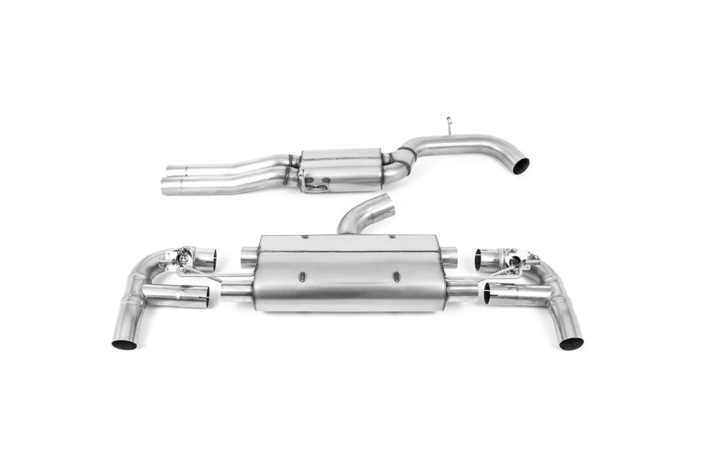 80MM Resonated (Quieter) Cat-Back Exhaust System with Polished Trims