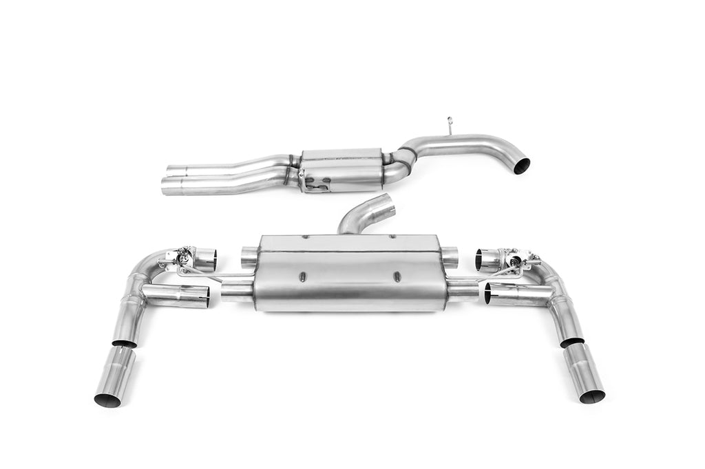 80MM Resonated (Quieter) Cat-Back Exhaust System with Titanium Trims