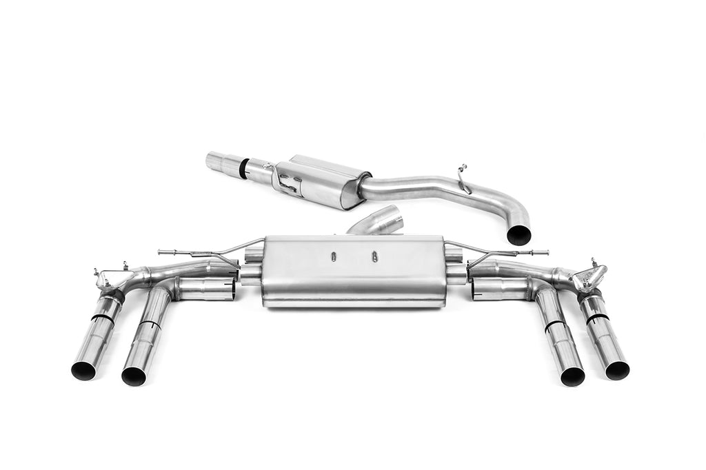 80mm Resonated Cat-Back Exhaust System with Titanium Trims