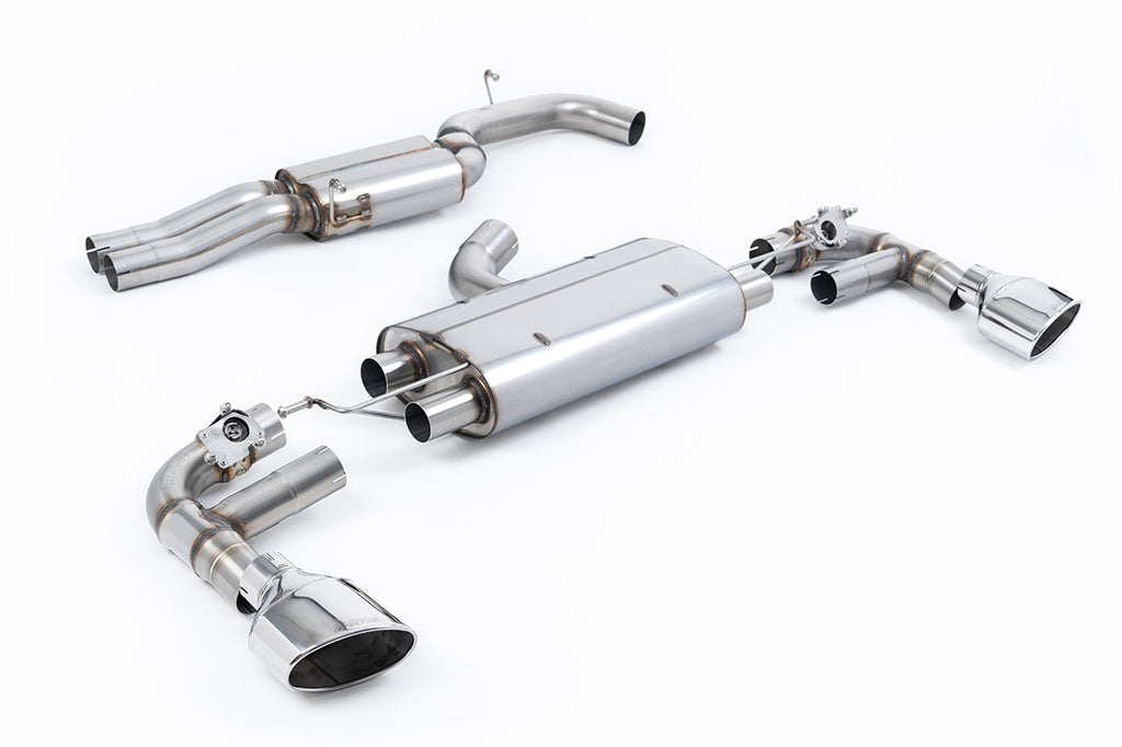 80mm Resonated (Quieter) Cat-Back Exhaust System with Polished Trims