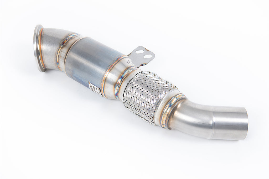 4.5&quot; Downpipe with 90mm Flex &amp; 100 CPSI Race Cat