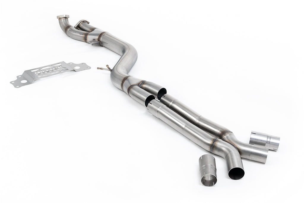 BMW G87 M2 - OPF/GPF Bypass Single Pipe 102mm - With X Pipe to OE Axle Back Only