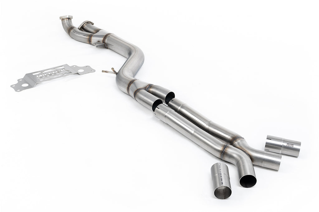BMW G87 M2 - OPF/GPF Bypass Single Pipe 102mm - with X-Pipe to Milltek Axle Back Only