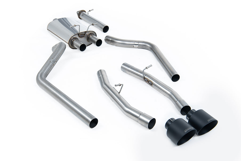 Standard version (No Cut Out) Cat-Back with 5.5&#039; Cerakote Black Tips