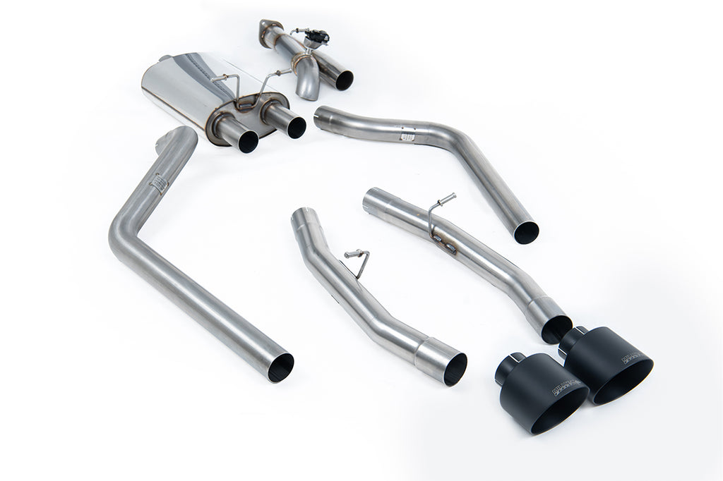 Valved Cut Out Cat-Back (includes Remote Control) with 5.5&#039; Cerakote Black Tips