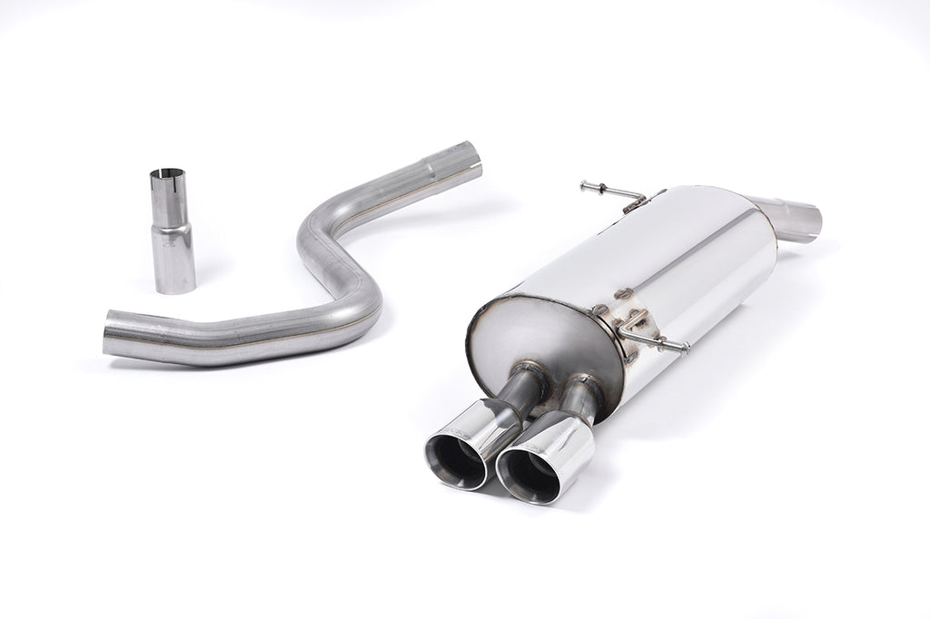 Front Pipe-Back System with Twin 80mm GT80 Trims (For OE Downpipe and Cat)