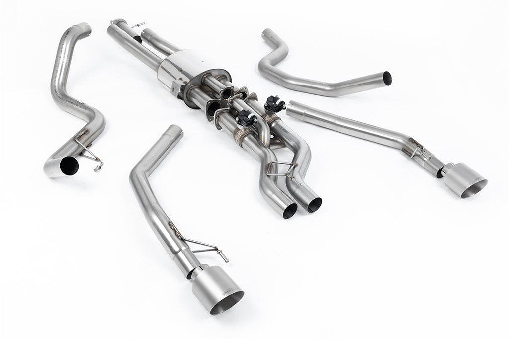 Valved Cat Back with GT-115 Brushed Titanium Tips