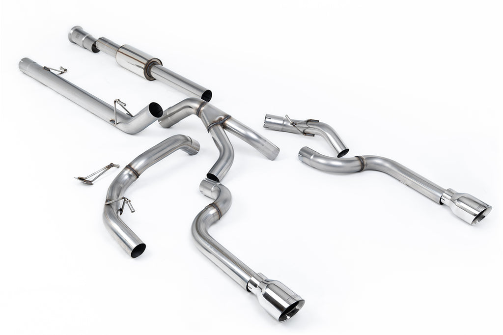 Race Part-Resonated (Louder) Cat-back with Dual Polished Tips