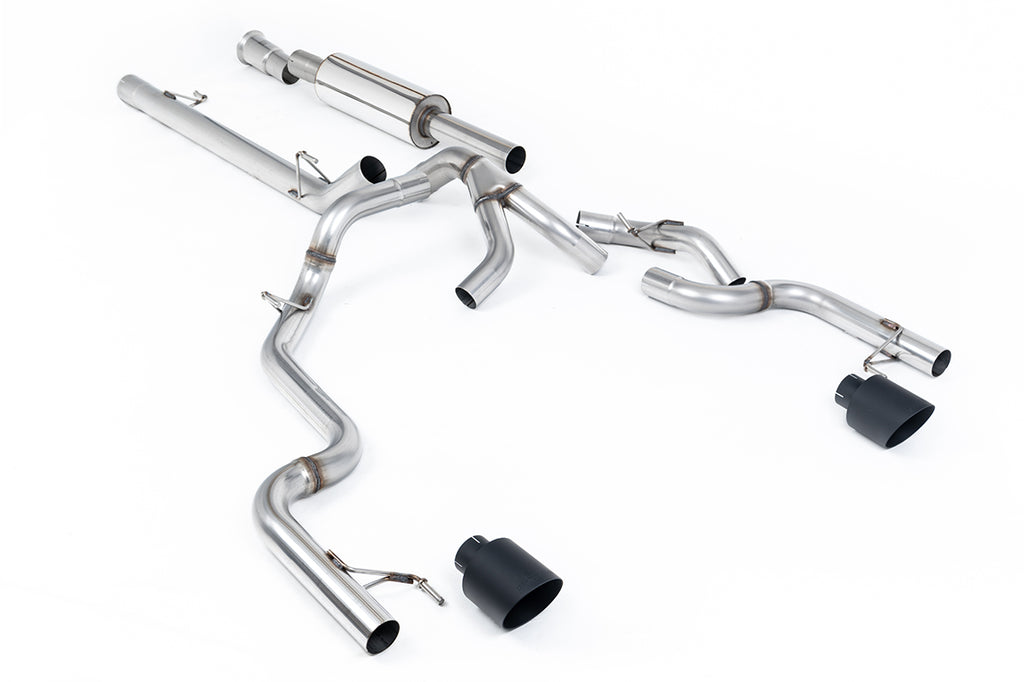 Road+ Resonated Cat-back with Dual Cerakote Black Tips