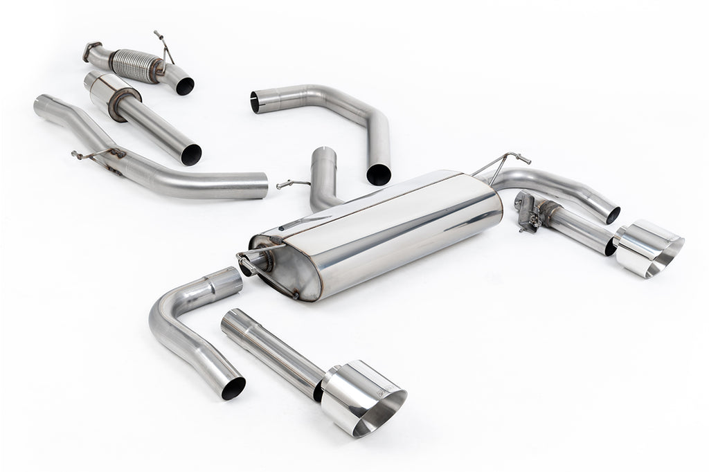 Resonated Valved Cat-back with Polished Trims