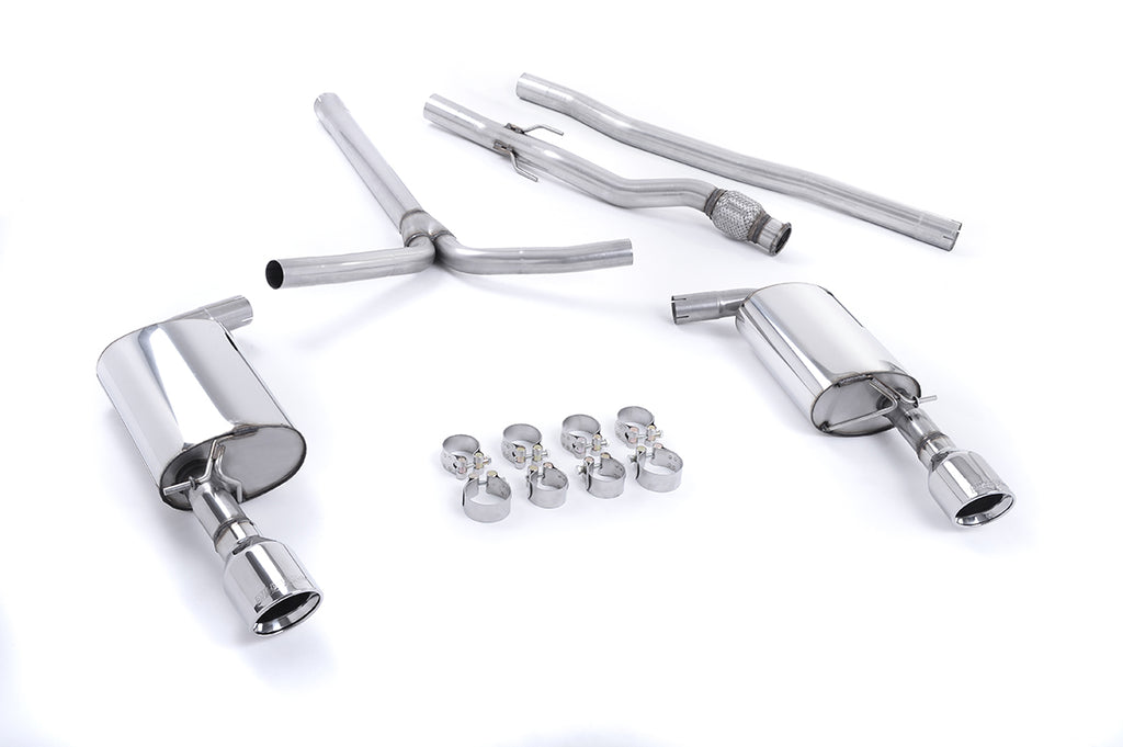 Mini Cooper S R55 Clubman - Non-Resonated (Louder) Cat-Back Exhaust System with Polished Dual JET Trims