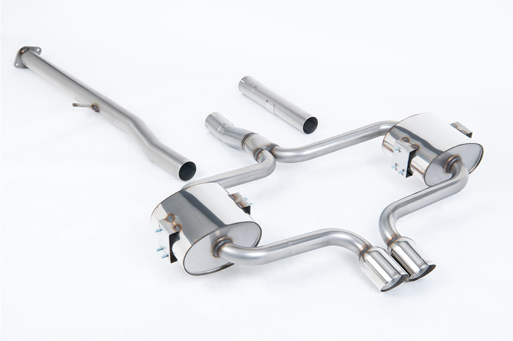 Mini Cooper S R52 - Non-Resonated (Louder) Cat-Back Exhaust System with Polished Trims