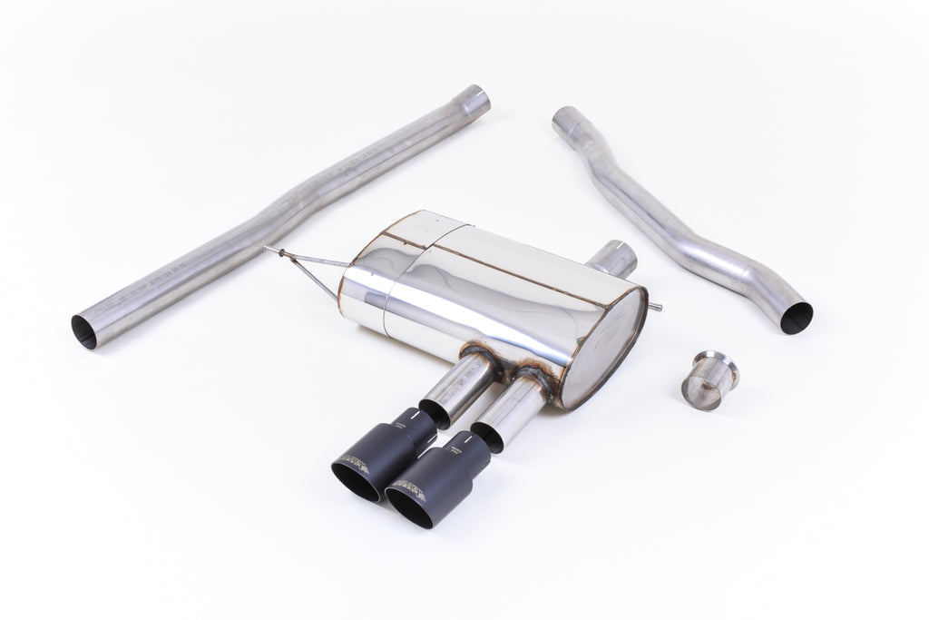 Mini Cooper S F56 - Non-Resonated (Louder) Cat-Back Exhaust System with Cerakote Black Tips