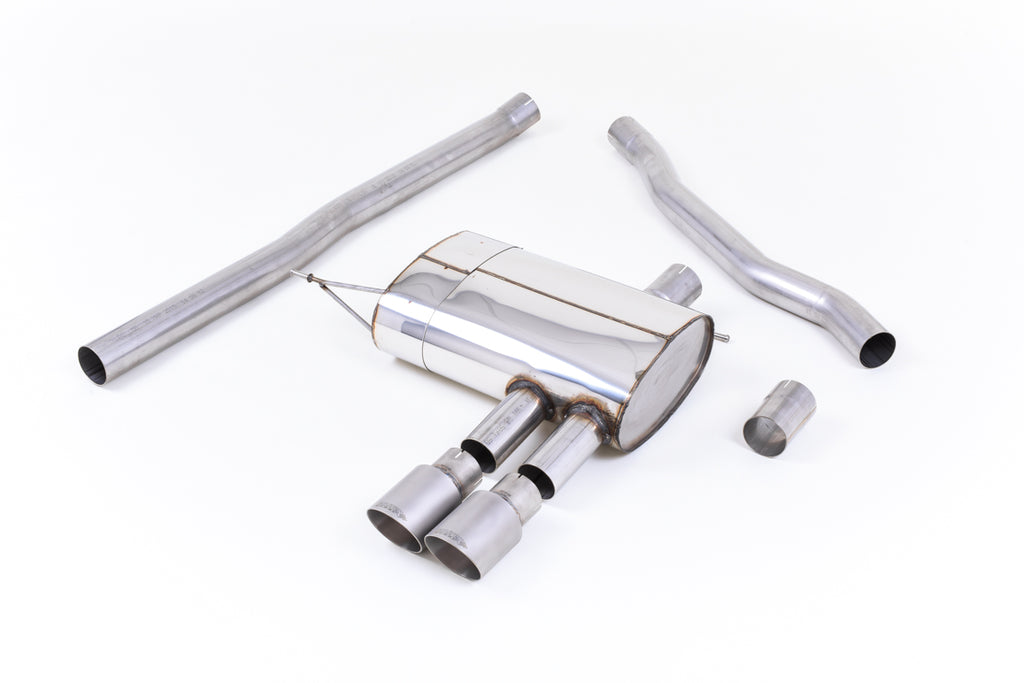 Mini Cooper S F56 - Non-Resonated (Louder) Cat-Back Exhaust System with Titanium Tips
