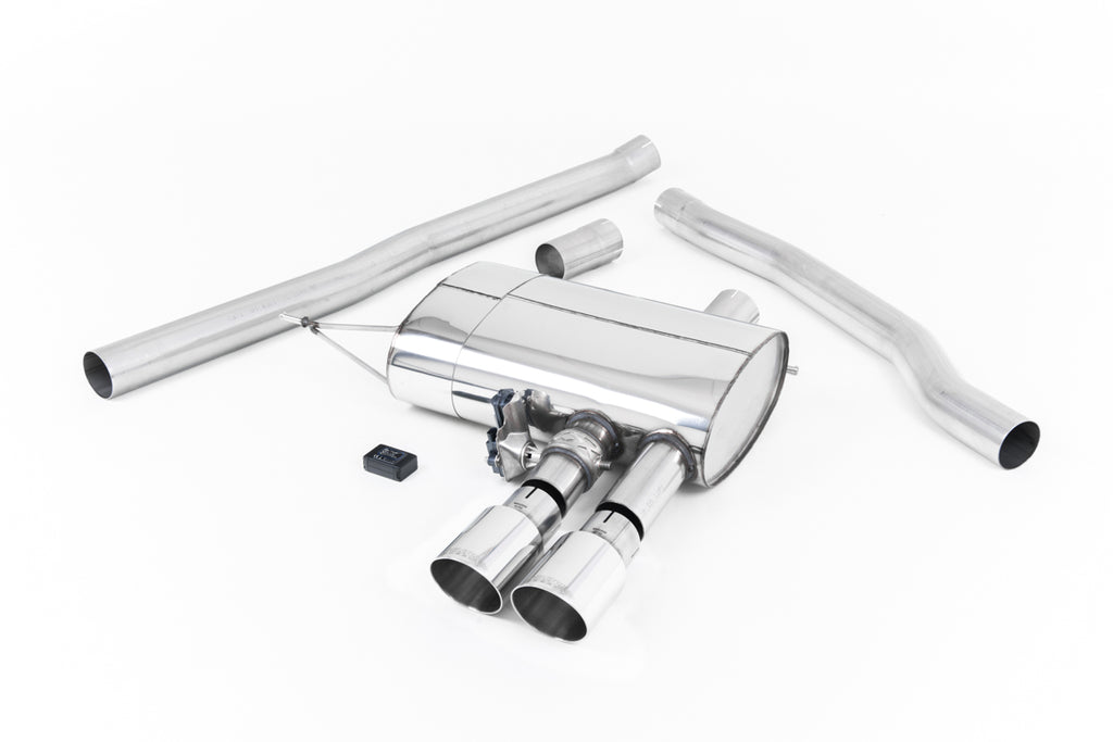 Mini Cooper S F56 - Valved &amp; Non-Resonated (Louder) Cat-Back Exhaust System with Polished Tips