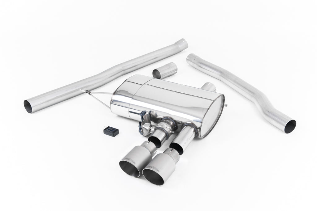 Mini Cooper S F56 - Valved &amp; Non-Resonated (Louder) Cat-Back Exhaust System with Titanium Tips