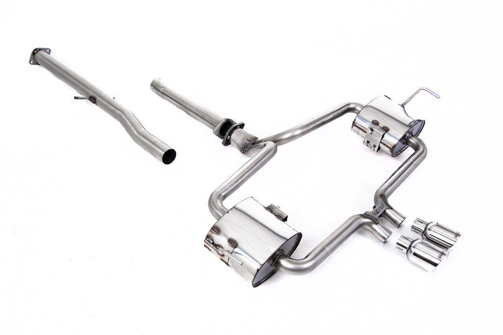 Mini Cooper S R53 - Non-resonated (louder) Cat Back Exhaust System with Polished Trims