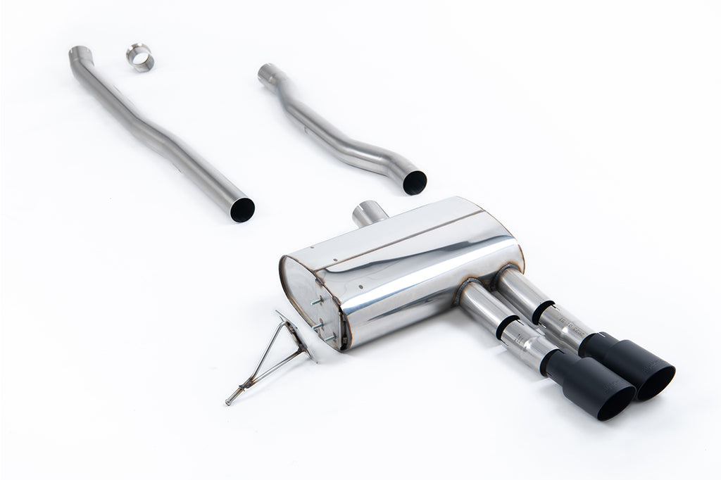 Mini Cooper S F55 - Non-Resonated (Louder) Cat-Back with Cerakote Black Tips