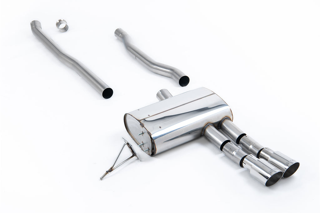 Mini Cooper S F55 - Non-Resonated (Louder) Cat-Back with Polished Tips