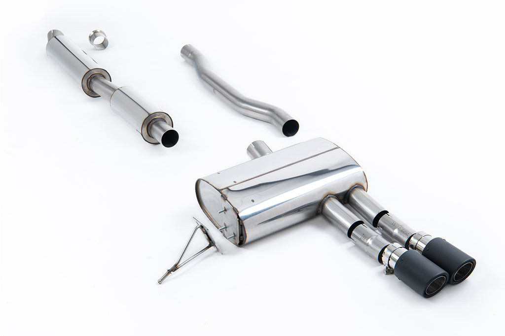 Mini Cooper S F55 - Resonated (Quieter) Cat-Back with Carbon Tips