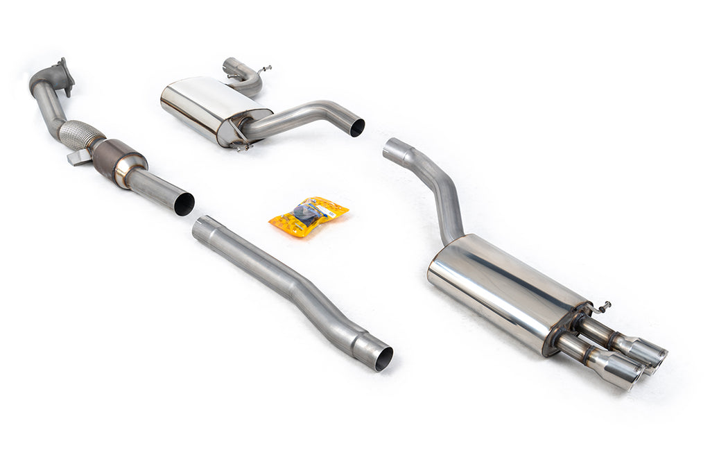 Resonated (Quieter) Turbo-Back Exhaust System with Hi-Flow Sports Catalyst