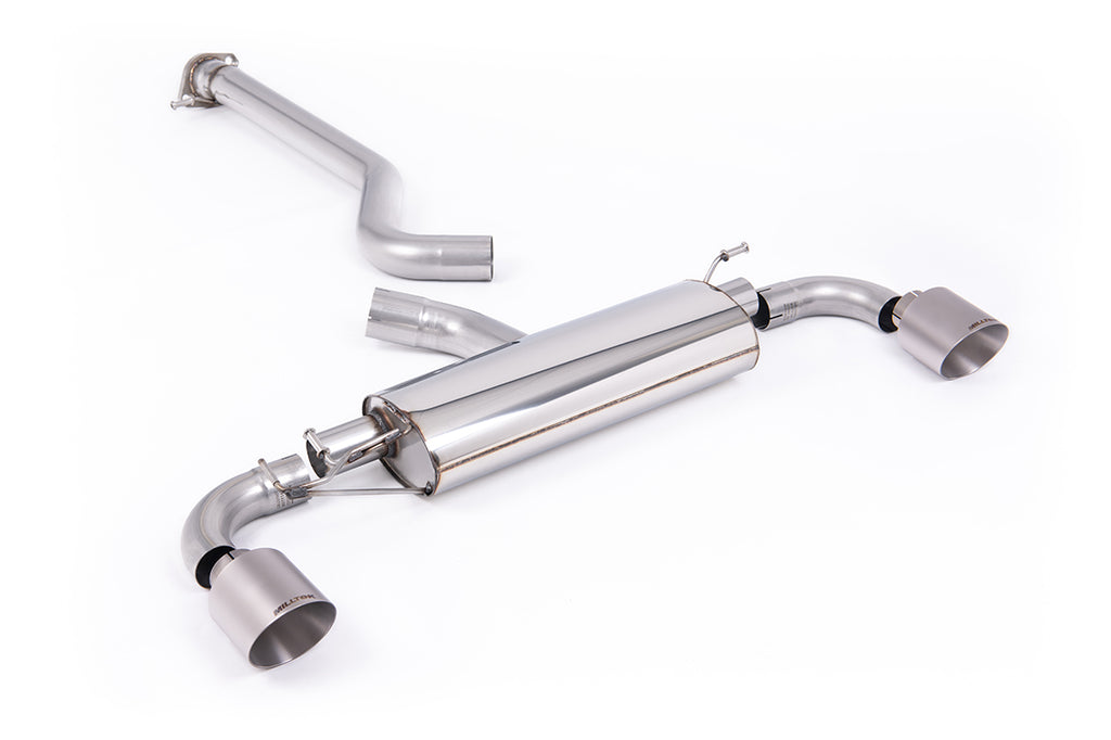 Toyota GR Yaris (Gen 2) - Non-Resonated (Louder) OPF/GPF Back with Brushed Titanium Trims