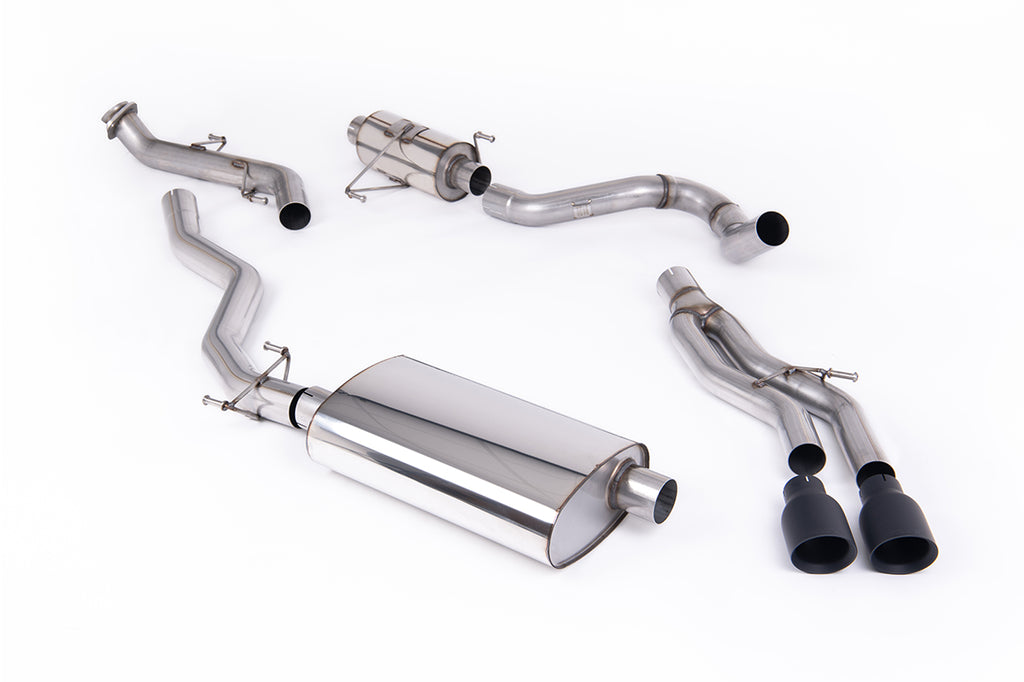 Resonated Catback with 2 x GT-100 Cerakote Black Tips