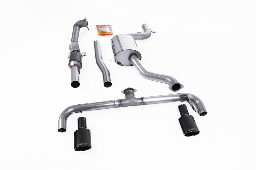 Non-Resonated Turbo-Back Exhaust System with Hi-Flow Sports Catalyst