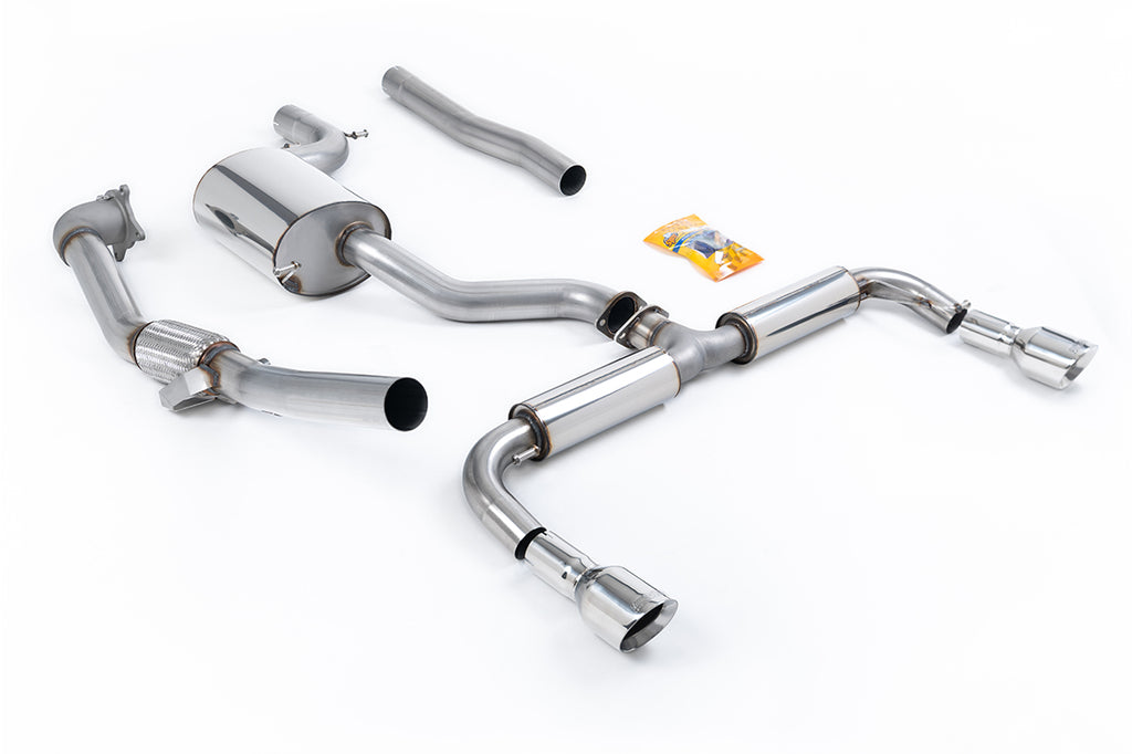 VW Golf GTi Mk6 - Non-Resonated Turbo-Back Exhaust System with Catalyst Delete