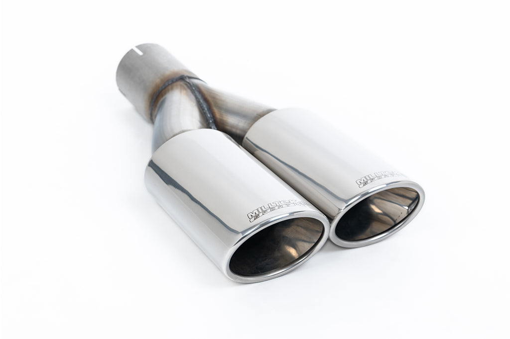 Non-Resonated (Louder) DPF-Back Exhaust System with Twin oval outlet