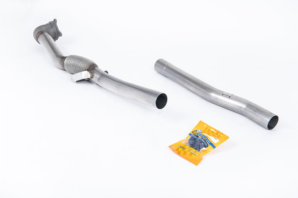 Stainless Steel Cast Large Bore Downpipe with Catalyst Delete (For Milltek Cat-Back) (VW Golf)
