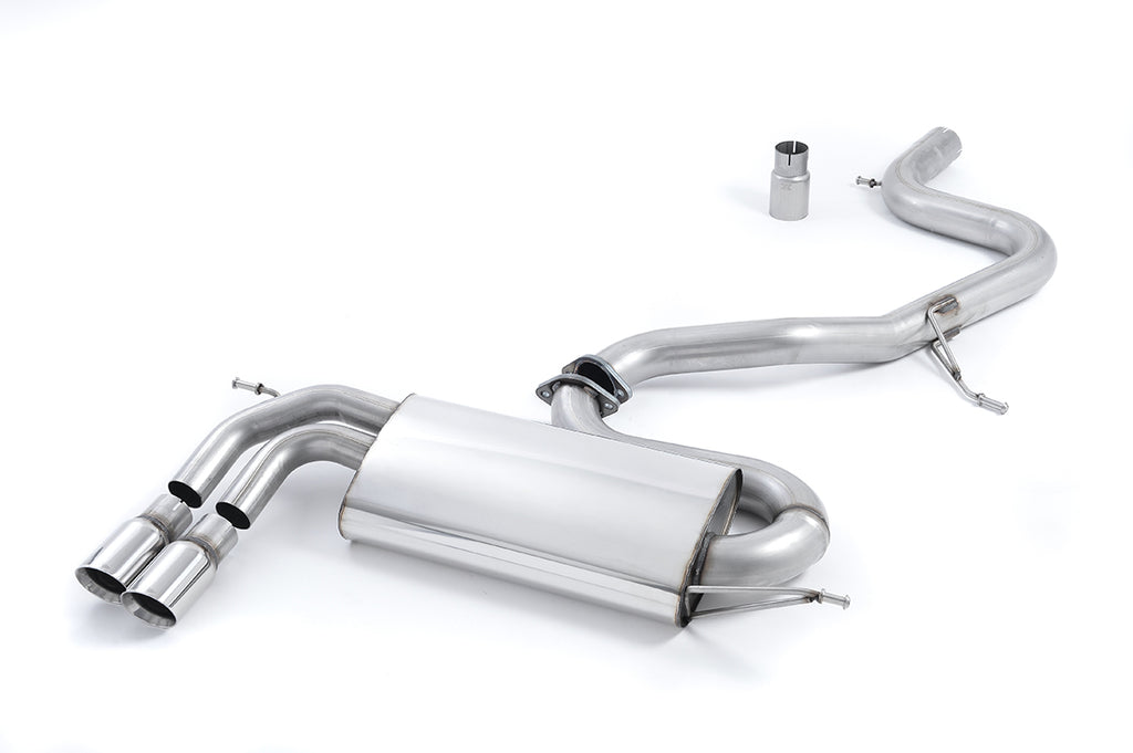 Audi A3/Golf GTI MK5 2.0T - Non-Resonated (Louder) Cat-Back Exhaust System with Smaller Volume Rear Silencer &amp; Polished Trims