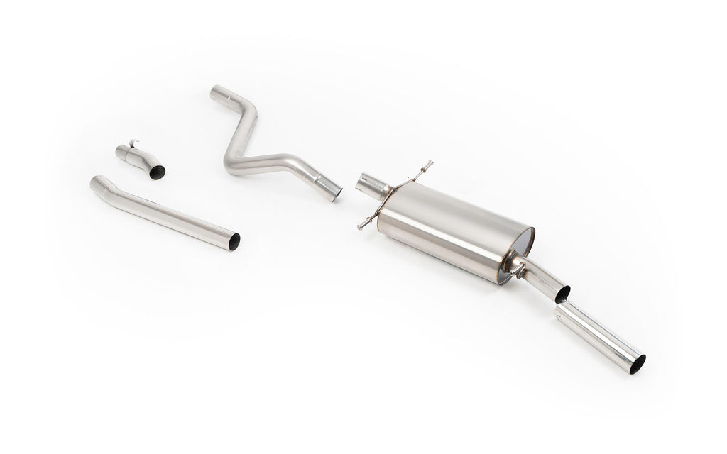 VW Golf GTI Mk1 Cab - Non-Resonated (Louder) Downpipe-Back System with OE+ Style Polished Tip