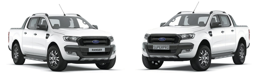 Before and After SuperPro Easy-Lift Kit