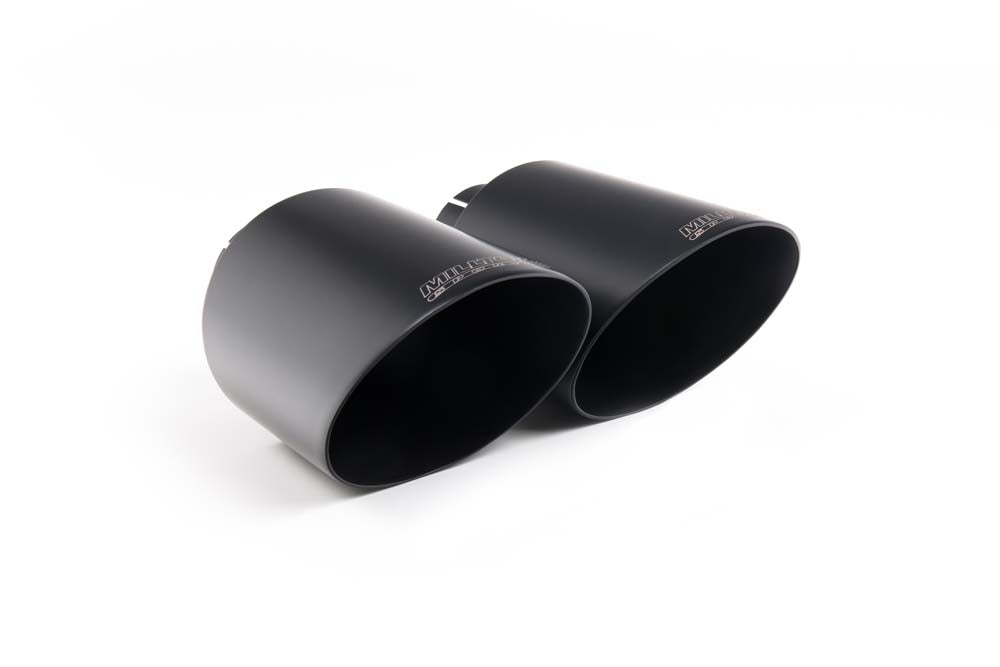 Cerakote Black GT (round) 115 Exhaust Tip, Angled up - MSFD167B