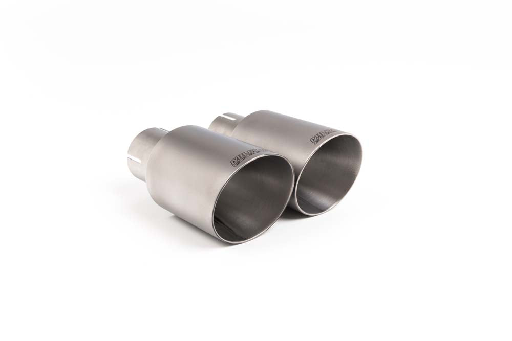 Brushed Titanium GT (round) 80 Exhaust Tip, Standard - MSTIP192