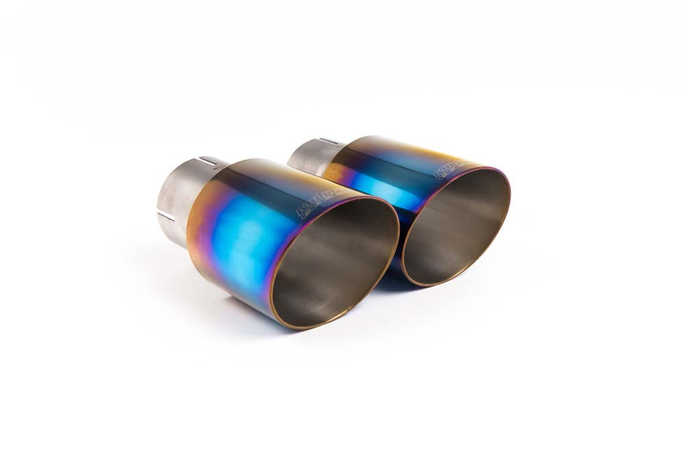 Burnt Titanium GT (round) 90 Exhaust Tip, Standard - MSTIP217