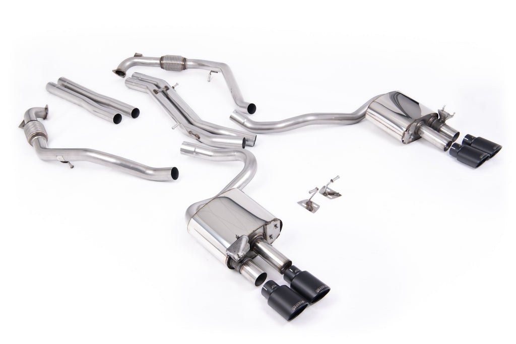 Non-Resonated Cat-Back (Louder) with Quad Cerakote Black Ovals Trims