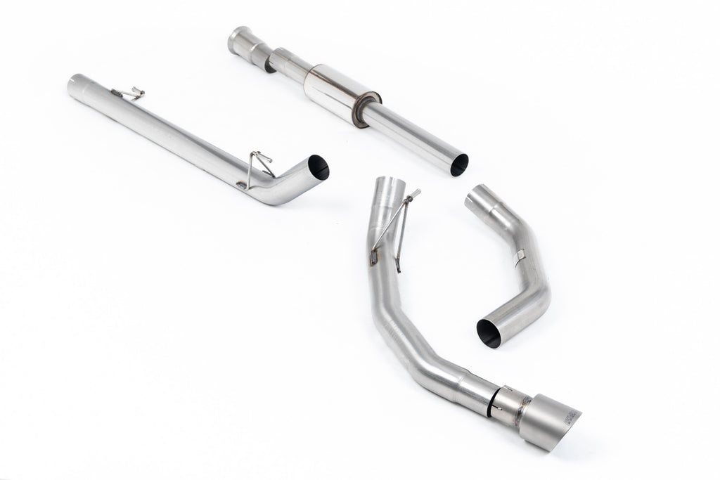 Race Part-Resonated (Louder) Cat-back with Single Brushed Titanium Tip