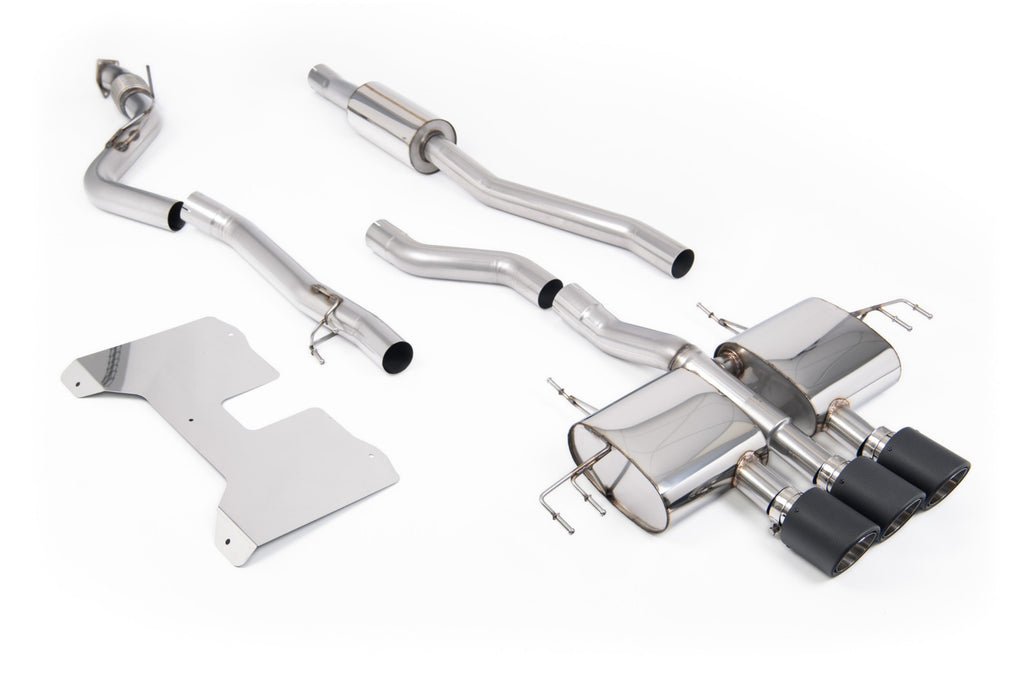 Part Resonated (Road+) Non-Valved Catback Systems with Carbon Fibre Trims