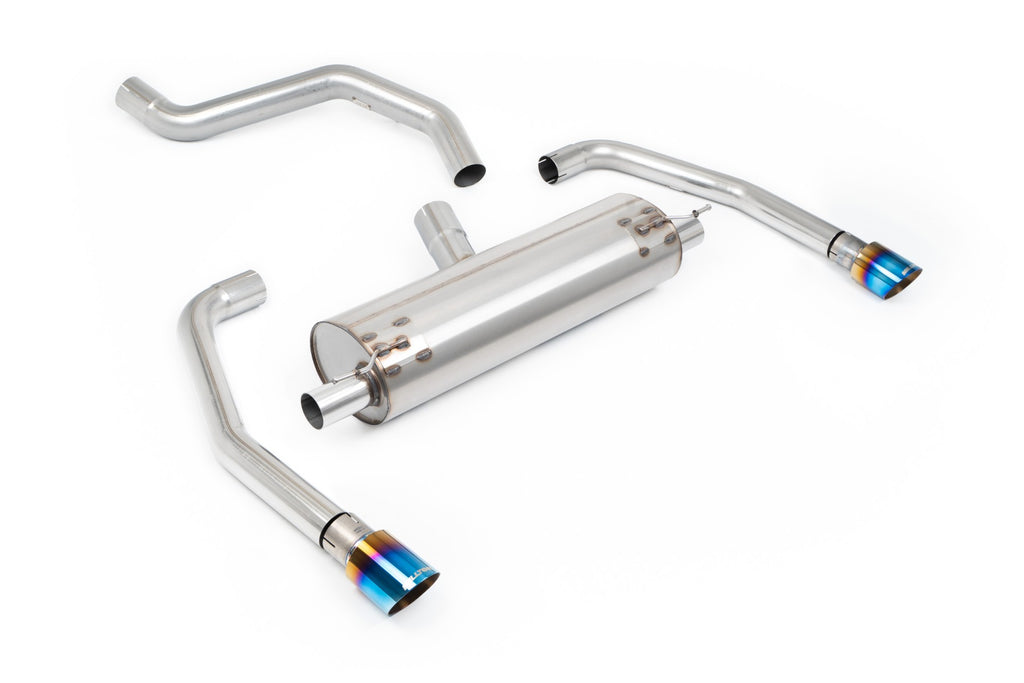 Resonated Particulate Filter Back with Burnt/Blue Titanium Tips