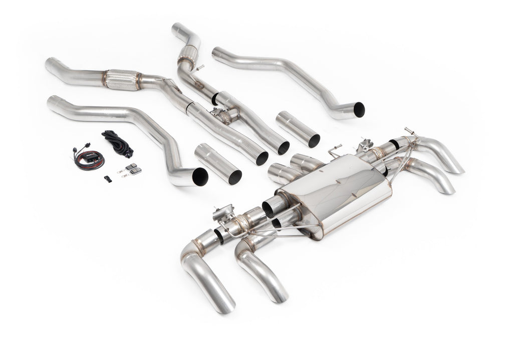 Resonated with downturn Tips for OE Rear Bumper - with Valve Control