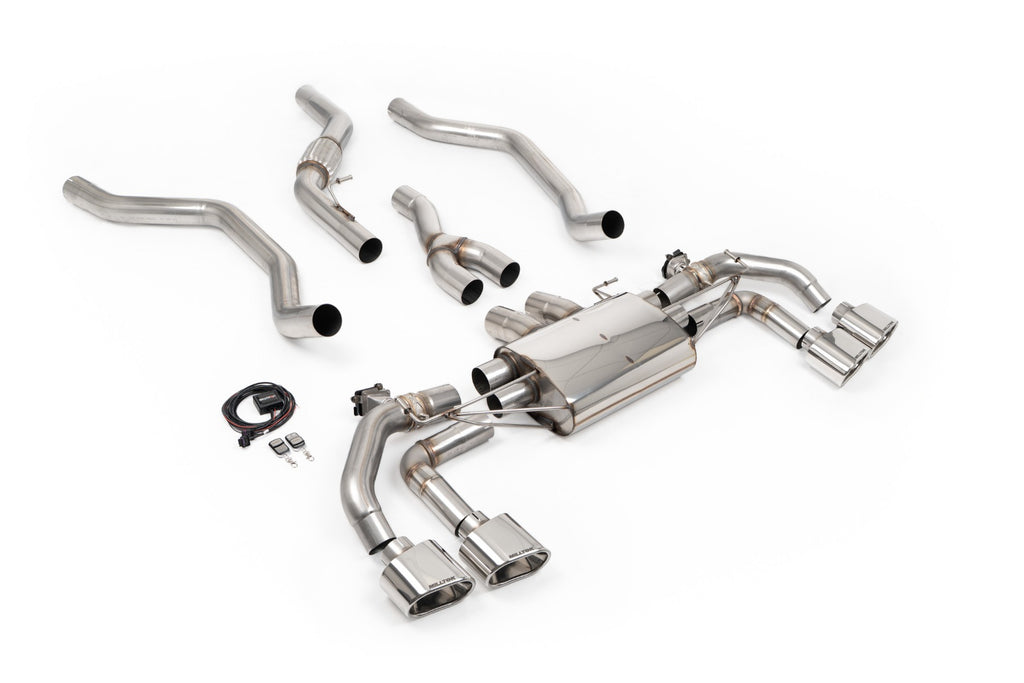 Valved Cat Back with Cerakote Polished Oval Tips